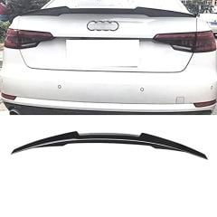 Audi a4 b9 bagaj üstü spoiler pianoblack boyalı yarasa 2016 / 2024