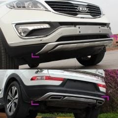 Kia sportage ön ve arka koruma difüzörü çift çıkış egzos 2010 / 2015