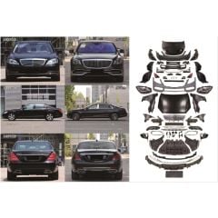 Mercedes w221 maybach dönüşüm body kit w222 görünüm