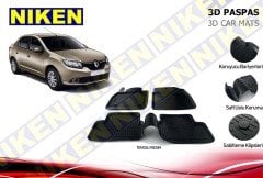 Renault clio symbol 3d havuzlu paspas 2013+ niken