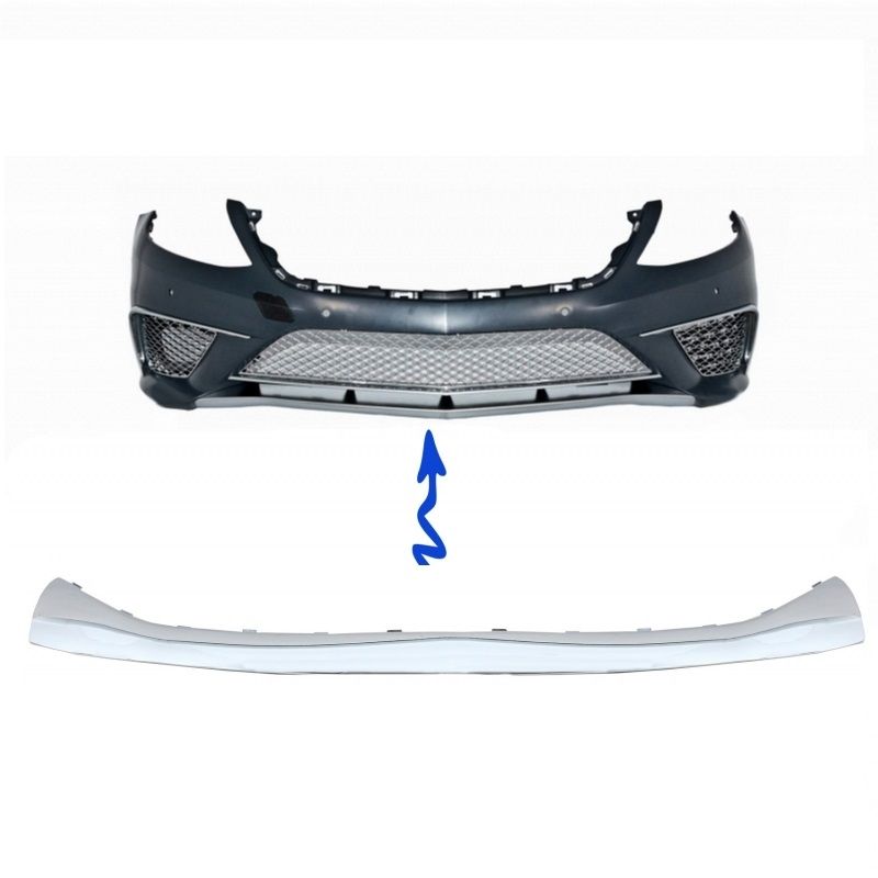 Mercedes w222 ön tampon altı lip krom 2013+ lci