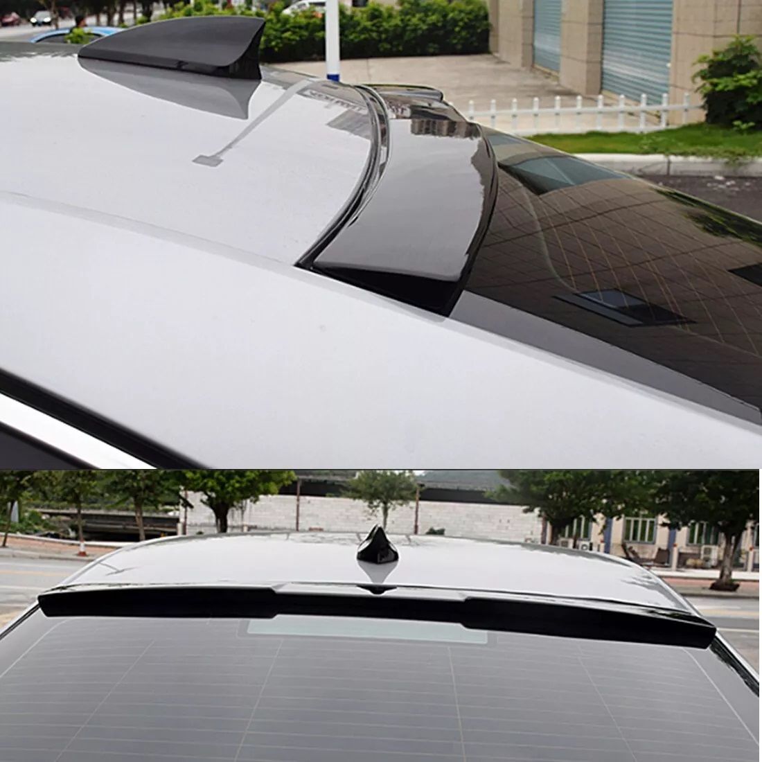 Skoda octavia cam üstü spoiler pianoblack boyalı 2013+