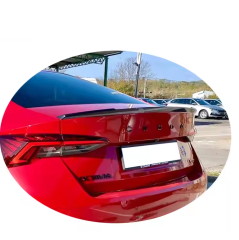 Skoda octavia bagaj üstü spoiler pianoblack boyalı vrs 2020+
