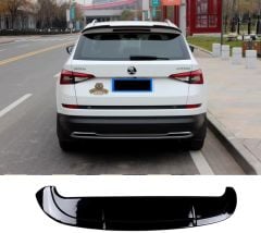 Skoda kodiaq bagaj üstü spoiler pianoblack boyalı