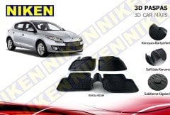 Renault megane 3 3d havuzlu paspas 2009 / 2015 niken
