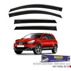 Nissan qashqai cam rüzgarlığı kromlu 2007 / 2013 niken