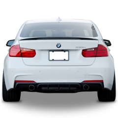 Bmw F30 arka tampon difüzörü 2 çıkış pianoblack