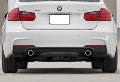 Bmw F30 arka tampon difüzörü 2 çıkış pianoblack