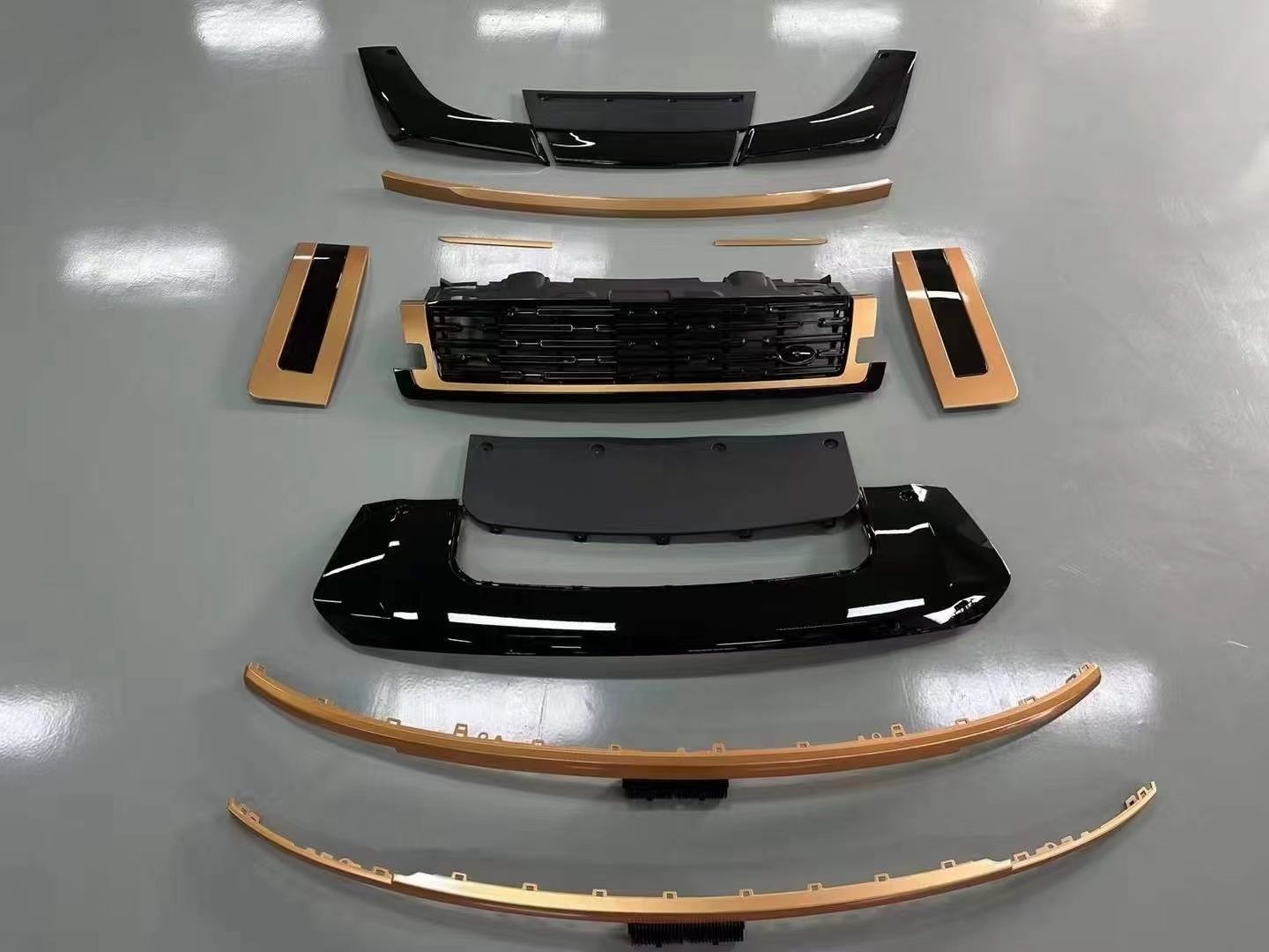 Lr range rover vogue uyumlu golden tampon ekleri seti 2023+