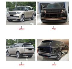 Lr range rover vogue uyumlu golden tampon ekleri seti 2023+