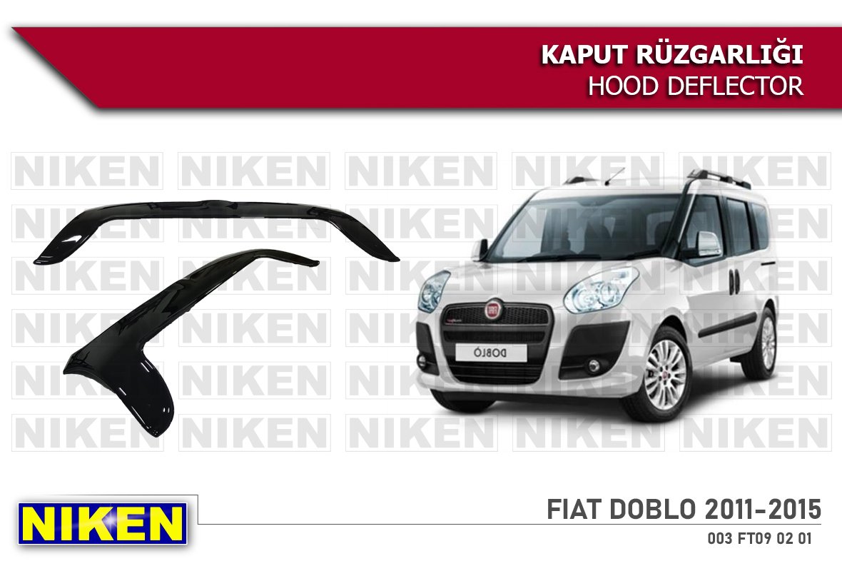 Fiat doblo 2 kaput rüzgarlığı koruyucu 2012 / 2015