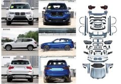 Bmw x3 f25 to g01 x3m dönüşüm body kit seti full facelift 2010 / 2017