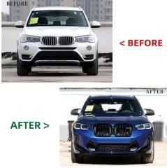 Bmw x3 f25 to g01 x3m dönüşüm body kit seti full facelift 2010 / 2017