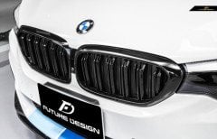 Bmw g30 m5 ön böbrek panjur piano black çift tırnak 2017 / 2020
