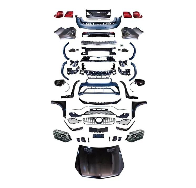 Mercedes gl x164 to x166 gls63 dönüşüm body kit seti full facelift