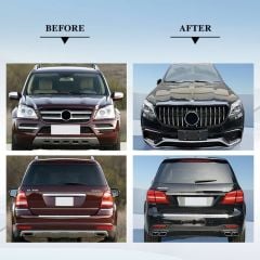 Mercedes gl x164 to x166 gls63 dönüşüm body kit seti full facelift