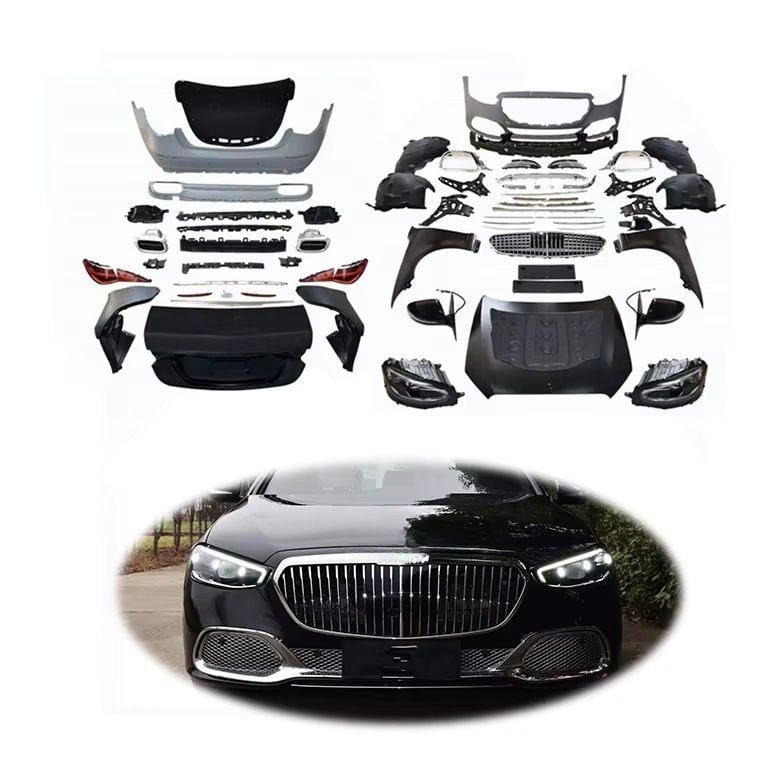 Mercedes w221 to w223 maybach dönüşüm body kit seti full facelift