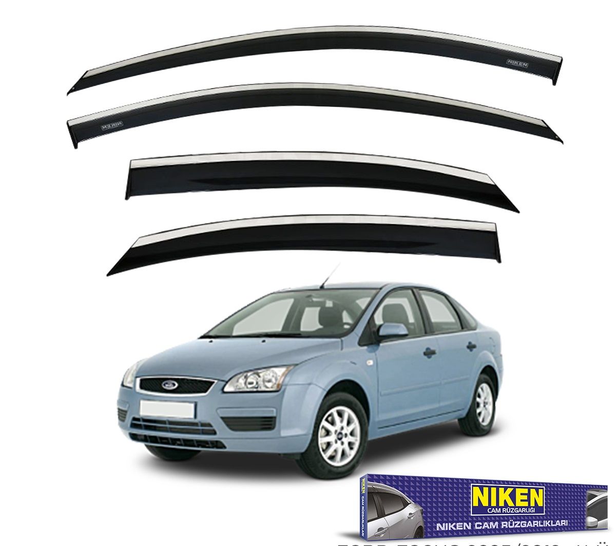 Ford focus 2 cam rüzgarlığı kromlu 2005 / 2013 niken