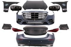 Mercedes w221 to w223 s450 dönüşüm body kit seti full facelift