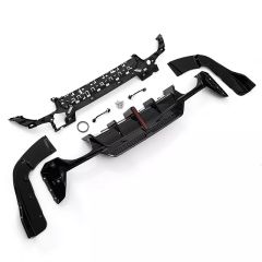 Bmw G20 lci arka tampon difüzörü ve egzoz ucu seti ledli 2022+