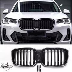 Bmw x3 g01 lci ön böbrek panjur ızgara ledli m performance 2022+