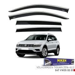 Vw tiguan cam rüzgarlığı kromlu 2016+ niken