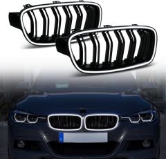 Bmw f30 m3 ön böbrek panjur ızgara ledli 2012 / 2018