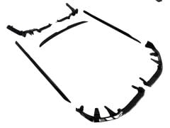 Bmw G60 aero body kit tampon ekleri seti pianoblack 2024+