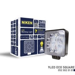 Çalışma lambası ledli kare 22-27w 9 ledli niken eco