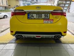 Toyota corolla difüzör arka tampon eki gri 4çıkış 2016+