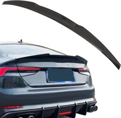 Audi a5 bagaj üstü spoiler siyah boyalı yarasa 2017+ b9