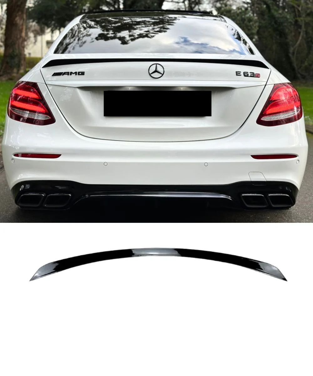 Mercedes w213 e63 bagaj üstü spoiler siyah boyalı plastik 2015+
