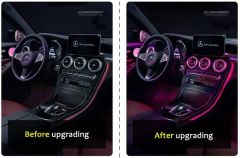 Mercedes glc x253 airwent havalandırma menfez seti ledli ambiyans 2013 / 2018 3 renk ön arka