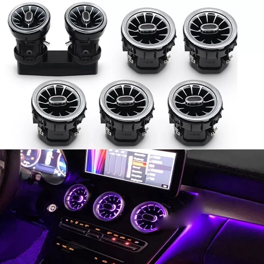 Mercedes glc x253 airwent havalandırma menfez seti ledli ambiyans 2013 / 2018 3 renk ön arka