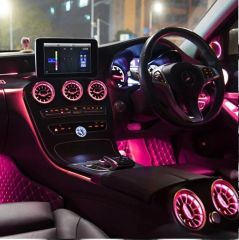 Mercedes glc x253 airwent havalandırma menfez seti ledli ambiyans 2013 / 2018 3 renk ön arka