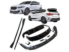 Bmw f40 m tech aerokit body kit seti siyah 2019+ 1 serisi