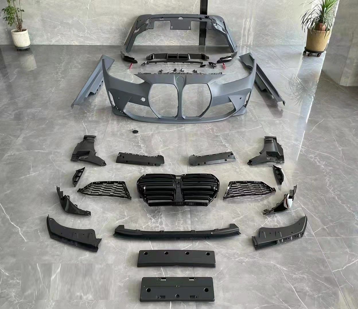 Bmw g22 m4 body kit tampon ve panjur seti 2020+