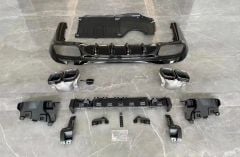 Mercedes w206 c63 arka tampon difüzör ve egzoz seti 2020+