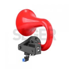 Seger 80jh tek boynuz havalı korna 24volt unichorn kırmızı