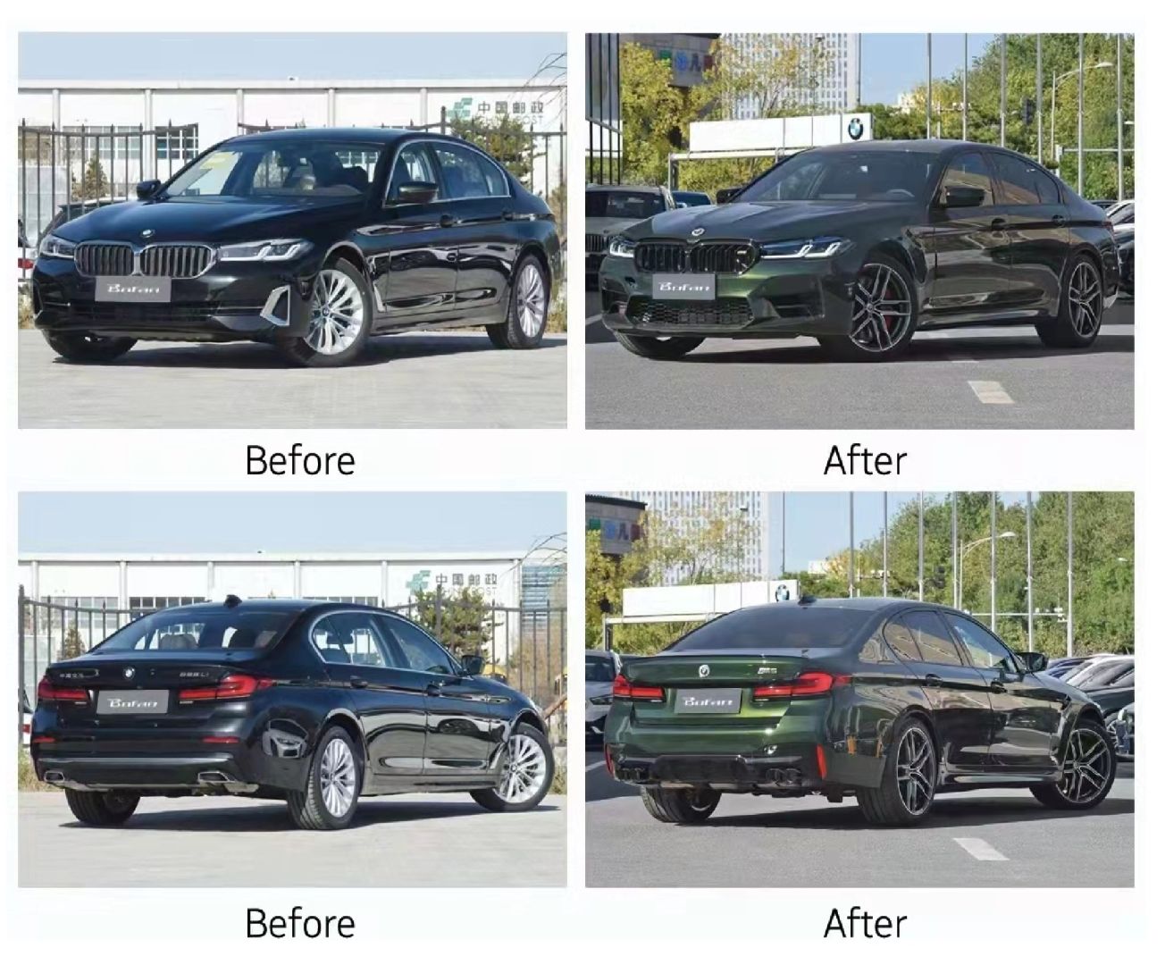 Bmw g30 lci f90 m5 body kit tampon seti 2021+