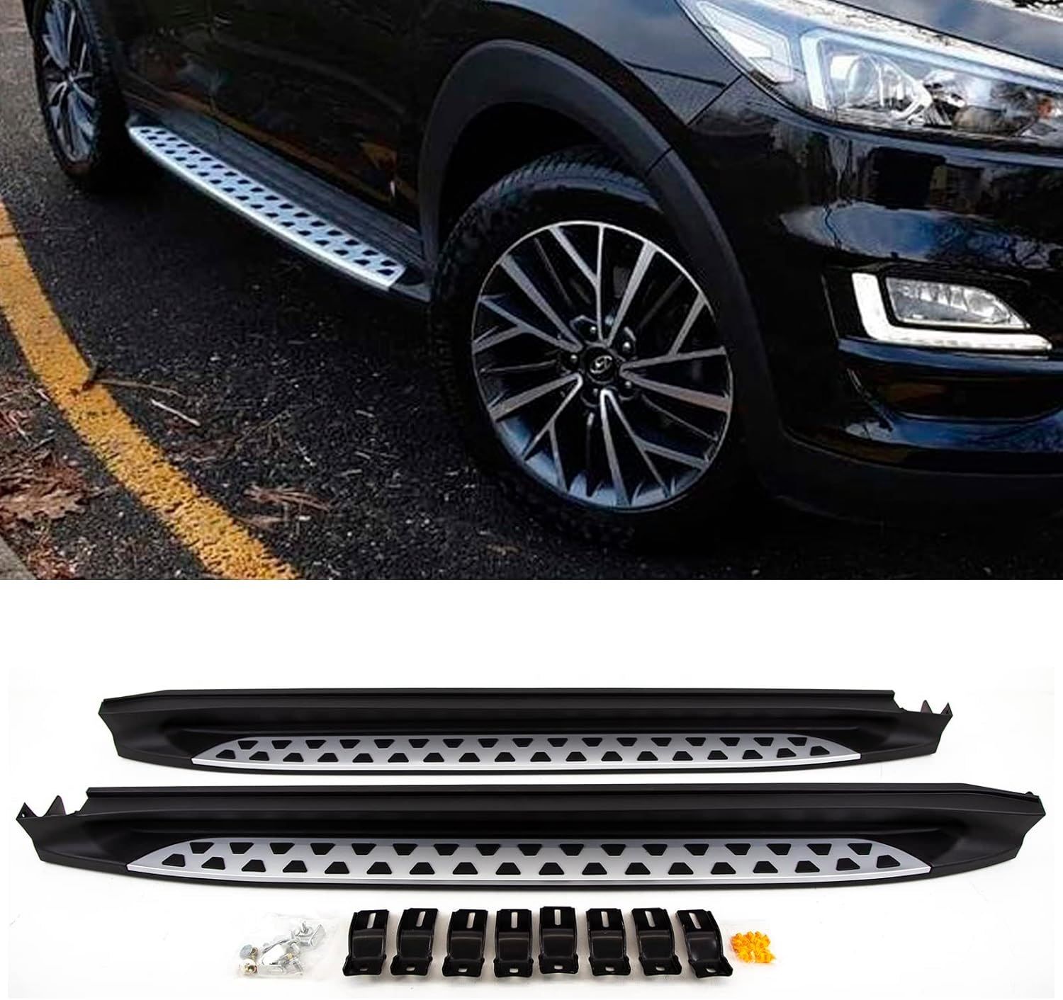 Hyundai tucson yan basamak marşbiyel koruma 2016+ alüminyum
