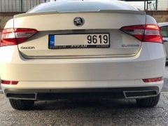 Skoda süperb bagaj üstü spoiler siyah boyalı 2015+