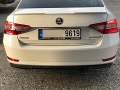 Skoda süperb bagaj üstü spoiler siyah boyalı 2015+