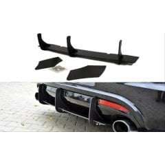 Vw scirocco r arka tampon difüzör eki plastik ithal 2009+