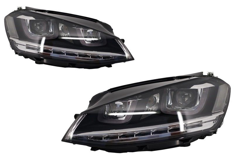 Vw golf 7 ön far lambası bi-xenon 2012 / 2016 R model krom şerit