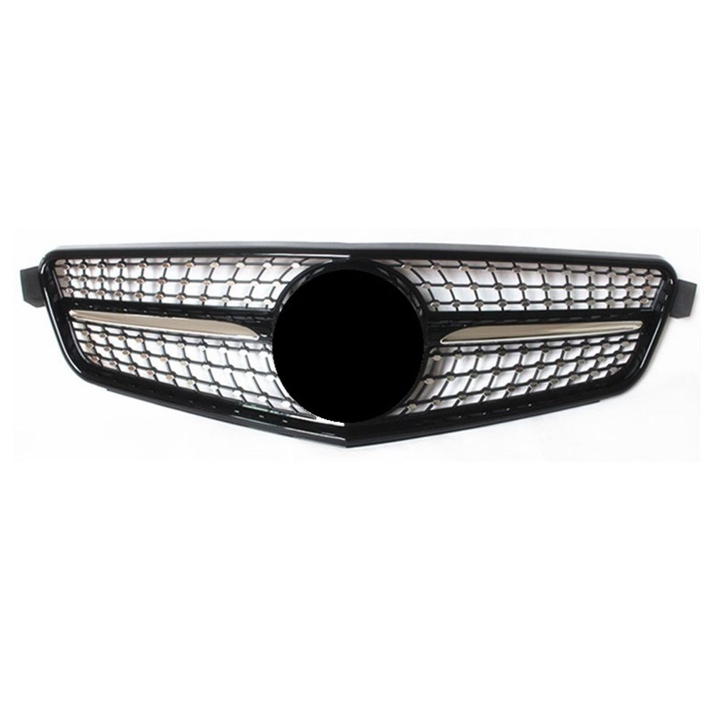 Mercedes w204 ön panjur diamond mat siyah - krom