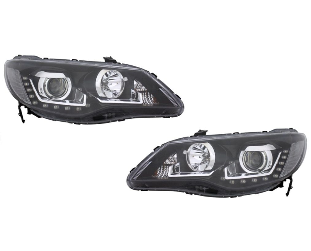 Honda civic fd6 ön far lambası u ledli mercekli bi-xenon 2006 / 2012