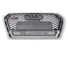 Audi a4 rs4 ön panjur ızgara 2016+ B9 siyah-gri