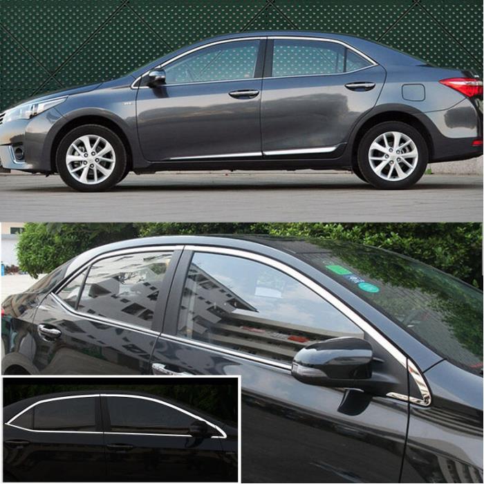 Toyota corolla cam çerçevesi kenar çıtası krom tamtur 2013 / 2019