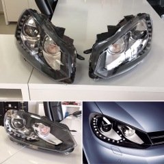Vw golf 6 ön far lambası r20 model bi-xenon 15 led